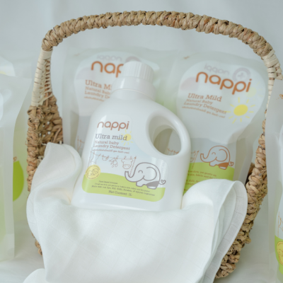 น้ำยาซักผ้าเด็กแน้ปปี้ สูตรอัลตร้ามายด์ ขนาด 1,000 มล. (Nappi Laundry Detergent 1000 ml.)