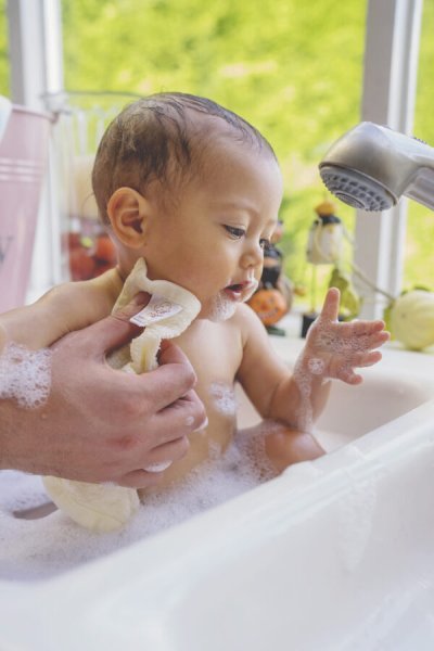 เซ็ทอาบน้ำ Happy Bathing Set - ผ้าอาบน้ำเด็ก ผ้าเช็ดตัวเด็กใยไผ่