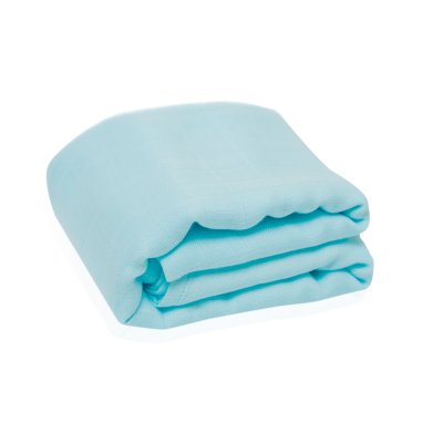 Muslin Bamboo Baby Swaddle 47 inches - Blue