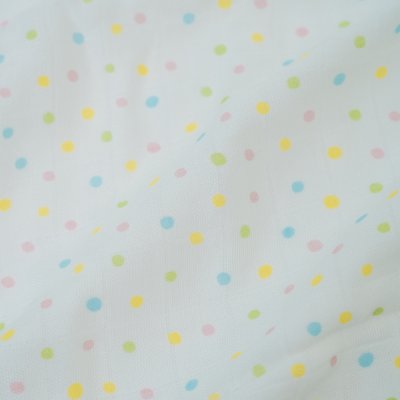 Muslin Bamboo Baby Swaddle 47 inches - Polkadot