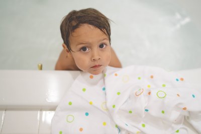 เซ็ทอาบน้ำ Happy Bathing Set - ผ้าอาบน้ำเด็ก ผ้าเช็ดตัวเด็กใยไผ่