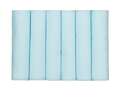 Muslin Bamboo Baby Diapers 30 inches, Set of 6 - Blue
