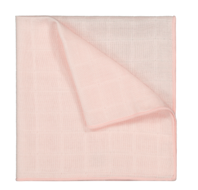 Muslin Bamboo Handkerchief 12 inches, Set of 6 - Pink