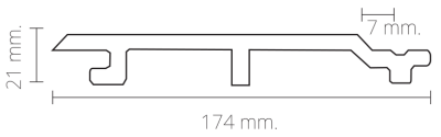 Celing Wall Cladding WCX-145 Dimension