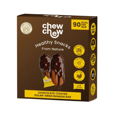 CHOCOLATE-COATED SOLAR-DRIED BANANA BAR