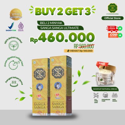 [PROMO BUNDLING] - BELI 2 MINYAK SANGA SANGA ULTIMATE FREE NATURAL CREAM