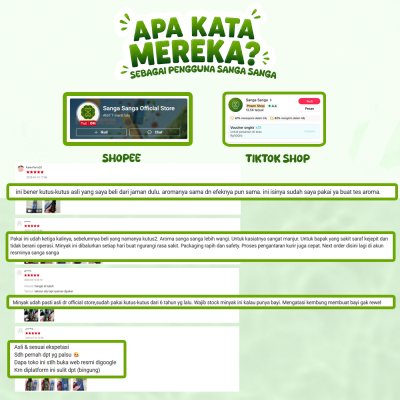 [PROMO BUNDLING] - BELI 2 MINYAK SANGA SANGA ULTIMATE FREE NATURAL CREAM