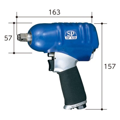 บล็อกลม 3/8" SP AIR ใช้งานหนัก รุ่น SP1143S