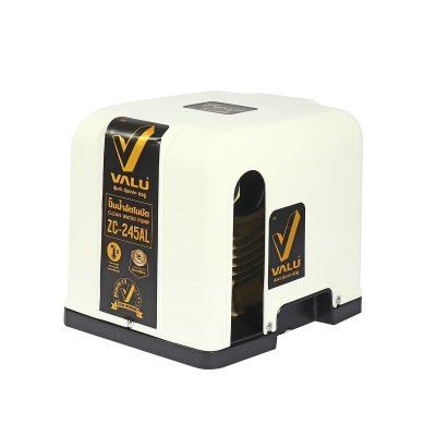 ปั๊มน้ำอัตโนมัติ VALU รุ่น ZC-245AL ส่งสูง 26 เมตร พร้อมฝาครอบท่อ 1 นิ้ว
