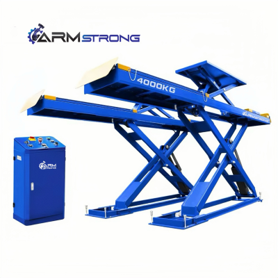 ลิฟท์กรรไกรตั้งศูนย์ล้อ แบบวางฝังพื้น ARM STRONG