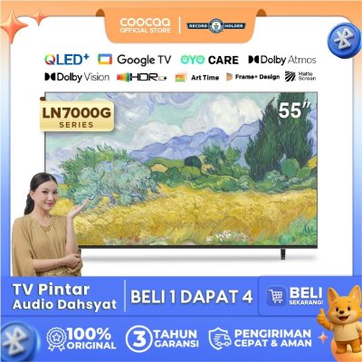 Coocaa 55 Inch LN7000G 4K QLED Wallpaper TV - Google TV - Matte Screen