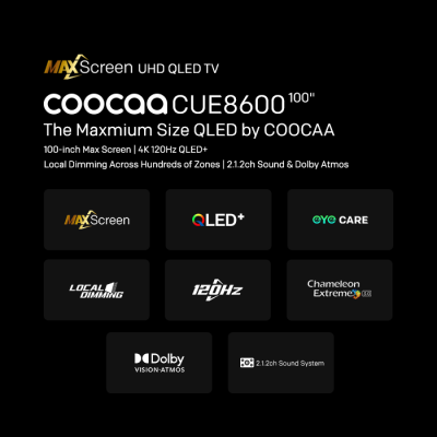 Coocaa 100 Inch CUE8600 Eco-QLED 4K Google TV