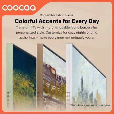 Coocaa 55 Inch LN7000G 4K QLED Wallpaper TV - Google TV - Matte Screen Coocaa 55 Inch LN7000G 4K QLED Wallpaper TV - Google TV - Matte Screen