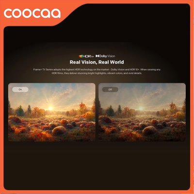 Coocaa 65 Inch LN7000G 4K QLED Wallpaper TV - Google TV - Matte Screen