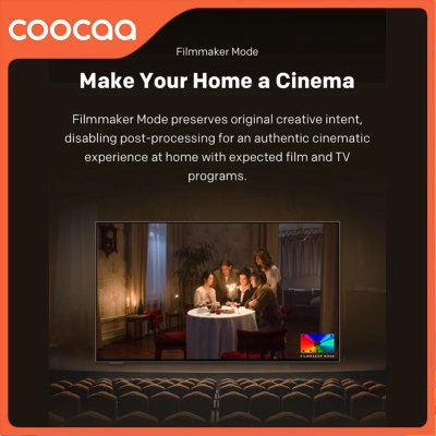 Coocaa 65 Inch LN7000G 4K QLED Wallpaper TV - Google TV - Matte Screen