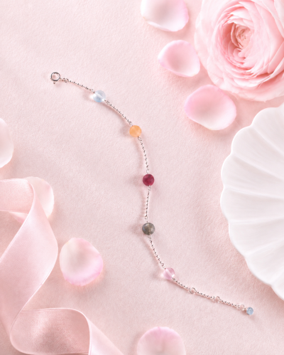 Harmony Fivefold Bracelet สร้อยข้อมือ รวมพลังหิน 5 ชนิด เสริมความรัก ความสงบ การสื่อสาร การเริ่มต้นใหม่ ความสัมพันธ์