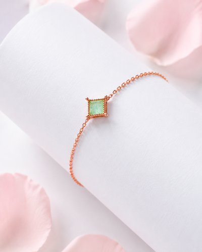 Starlit Glow - Green Quartz Bracelet สร้อยข้อมือหินนำโชค เสริมความสงบ สมาธิ เพิ่มสมดุลอารมณ์ ชัดเจนทางความคิด