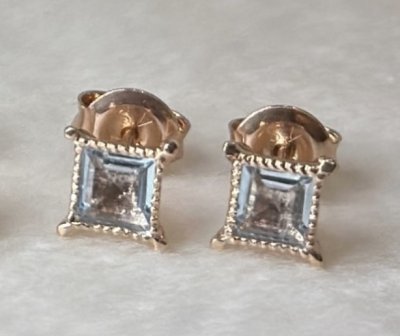 Starlit Glow - Blue Topaz Earrings