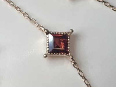 Starlit Glow - Red Garnet Bracelet