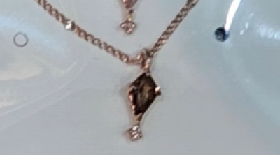 Side by Shine - Smoky Quartz & White Topaz Necklace