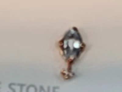 Side by Shine - Blue Topaz & White Topaz Earrings