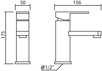 WS-168 ก๊อกเดี่ยวอ่างล้างหน้า แบบก้านโยก