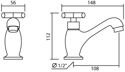 ML-9501-18A ก๊อกเดี่ยวอ่างล้างหน้า