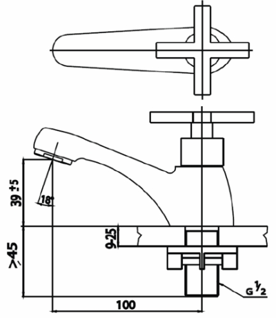 PM1021Q28(HM) ก๊อกเดี่ยวอ่างล้างหน้า รุ่น STAR
