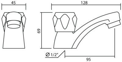 ML-9501-20A ก๊อกเดี่ยวอ่างล้างหน้า