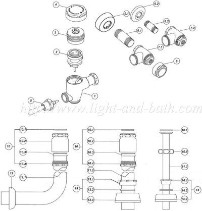 T590109 ชุดก้านโยก ฟลัชวาล์ว (5)