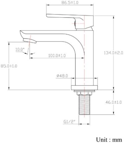 BF-158MB ก๊อกอ่างล้างหน้าเซรามิควาล์วก้านโยก