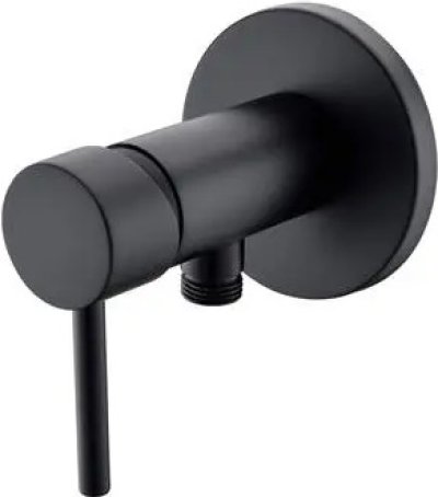 485.60.211 วาล์วฝักบัว (น้ำเย็น) แบบติดผนัง สีดำ