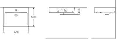 LW712 อ่างล้างหน้า แบบแขวนผนัง