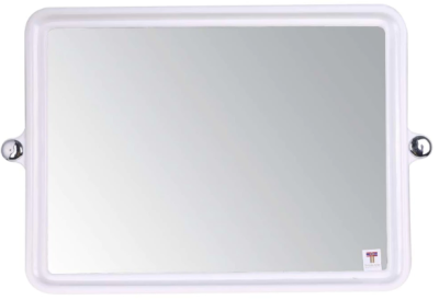 MS 022 ชุดกระจก 4 ชิ้น แบบเหลี่ยม (กระจก+หิ้ง+ราวแขวนผ้า+ที่วางสบู่)