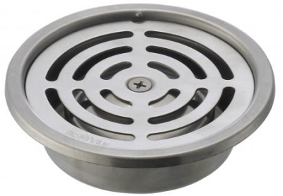 KA-10-833-ST ตะแกรงน้ำทิ้งกันกลิ่นแบบกลมไม่มีท่อต่อ สำหรับท่อ PVC ขนด 3 นิ้วหน้าแปลน 4 นิ้ว