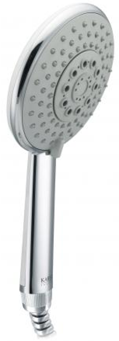 KS-03-213-50 ฝักบัวมือแบบปรับน้ำได้ 3 ระดับ (ขนาด 12 ซม.) พร้อมสายโลหะยาว 150 ซม. และขอแขวนครบชุด