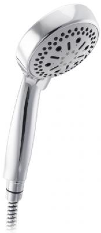 KS-04-258-50 ฝักบัวมือแบบปรับน้ำได้ 8 ระดับ พร้อมสาย ACRYLIC ยาว 150 ซม. และขอแขวนครบชุด