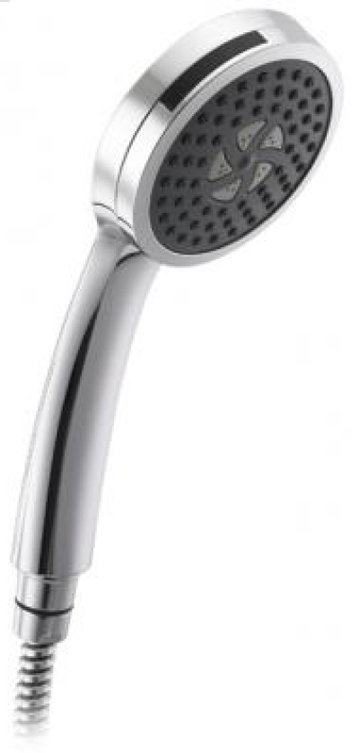 KS-04-253-50 ฝักบัวมือแบบปรับน้ำได้ 3 ระดับ พร้อมสาย ACRYLIC ยาว 150 ซม. และขอแขวนครบชุด 