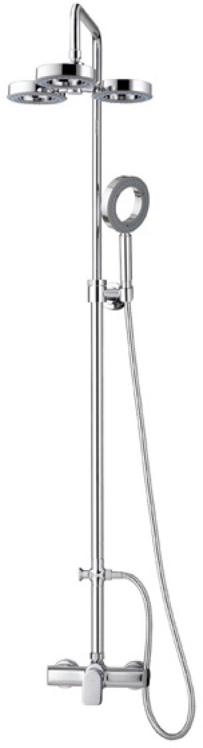 CT2071W ก๊อกผสมยืนอาบน้ำพร้อมฝักบัวสายอ่อน 1 ฟังก์ชั่นและฝักบัวก้านแข็งแบบ 3 วง รุ่น SOPRANO