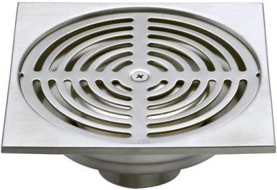 CT640Z4P(HM) ตะแกรงกันกลิ่นสเตนเลสเหลี่ยมติดตั้งกับท่อพีวีซีขนาด 2-4 นิ้ว (หน้าแปลน 6 นิ้ว)