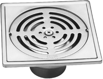 CT640Z3P(HM) ตะแกรงกันกลิ่นสเตนเลสเหลี่ยมติดตั้งกับท่อพีวีซีขนาด 2-3.5 นิ้ว (หน้าแปลน 4.8 นิ้ว)