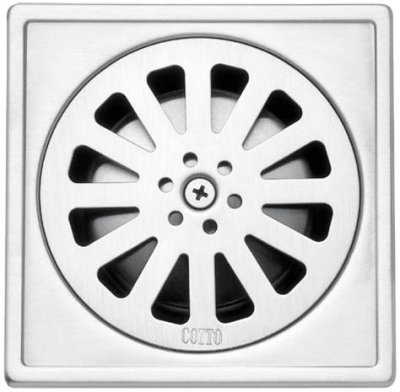 CT640Z2(HM) ตะแกรงกันกลิ่นสเตนเลสเหลี่ยมติดตั้งกับท่อพีวีซีขนาด 3 นิ้ว (หน้าแปลน 4 นิ้ว)