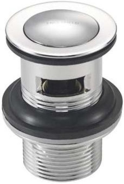 K-11683X-CP สะดืออ่างล้างหน้าแบบกดสำหรับสะดือบ่าเล็ก (มีรูน้ำล้น)