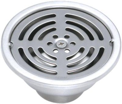 CT640Y2P(HM) ตะแกรงกันกลิ่นสเตนเลสกลมติดตั้งกับท่อพีวีซีขนาด 1.5-3 นิ้ว (หน้าแปลน 4 นิ้ว)