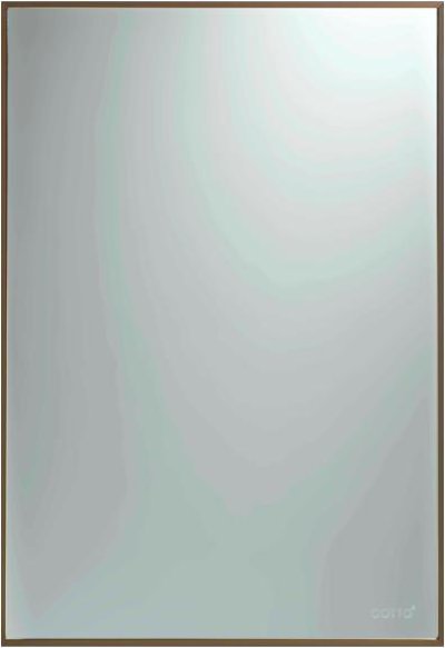 MC202 กระจกกรอบอะลูมิเนียม 500 x 700 มม. สีบอรนซ์ทอง (เล็ก)