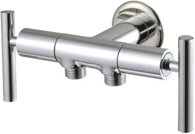 CT173C20(HM) วาล์วเปิด-ปิดน้ำเข้า 1 ออก 2 (สำหรับฝักบัวสายอ่อนและฝักบัวเครื่องทำน้ำอุ่น) รุ่น CROSS