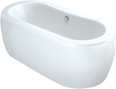 TF-70190-WT อ่างอาบน้ำธรรมดา แบบตั้งพื้น+หมอน รุ่น ACACIA 1700