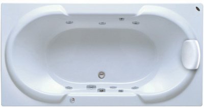 TF-7290100-WT อ่างอาบน้ำวน+หมอน รุ่น TIZIO