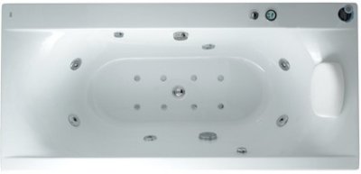 TF-70132100-WT อ่างอาบน้ำวน+อัดอากาศ+หมอน รุ่น MOMENT