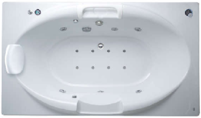 TF-8212-WT อ่างอาบน้ำวน+อัดอากาศ+หมอน รุ่น CELLO